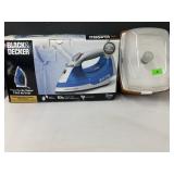 Black and decker easy steam iron and a