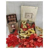 Santa with blocks/ Bows / glass bells