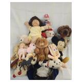 Box of vintage stuff toys /Dolls