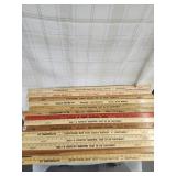 14 vintage yard sticks
