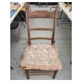 Vtg ladder back chair