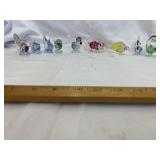 (8 ) Vtg handblown glass figures