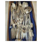 Vtg Silverware Royal lace pattern / salt and