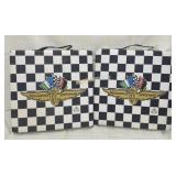 2 Checkered Flag seat cushions