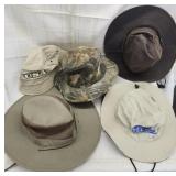 5 Vtg Hats camo / usa/ Inglett