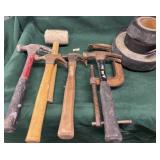 Mallet, hammers, clamps, and support Webbing