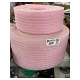 Pink insulation rolling