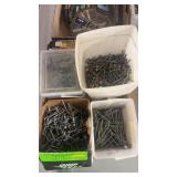 Flat of galvanized joist nails