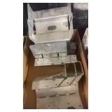 Metal post holders and metal hangers