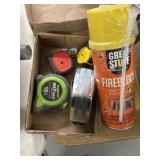 Tape measures and fire block great stuff