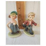 Vtg.Nepcoware ceramic boy &girl