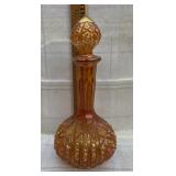 Imperial Octagon Marigold Carnival Glass Decanter