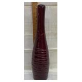 Hand Blown Red Vase