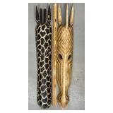 Hand Carved Wooden Animal Masks