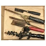 Vtg Hair Straightning Combs & Curling Irons