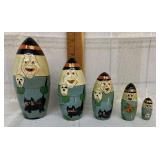 Vintage Halloween Nesting Dolls