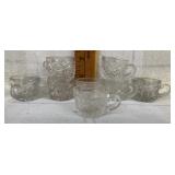 8 Miniature Vintage Childs Punch Bowl Cups