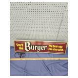 Vtg Burger Beer lighted advertising sign