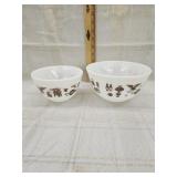 Vtg. Pyrex mixing bowls pattern Nesting
