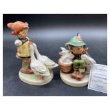2 Hummel Figurines "Goose Girl" &ï¿½Playmatesï¿½