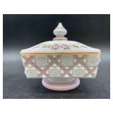 Vintage Westmoreland Footed Milk Glass Candy Dish