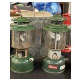(2) Coleman camp fuel lanterns