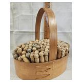 Vtg. Mountin Gourme Basket / over 100 Vtg. Wooden