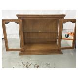 Small glass shelved cabinet