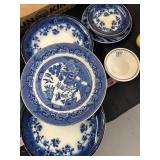 China ware ("willow") plate societeceramique