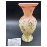 Fenton Connoisseur Collection Handcrafted Vase 9'H