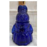 Vintage Cobalt Blue Pressed Depression Glass