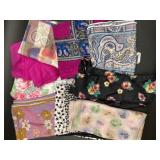 9 Assorted Colorful Scarves