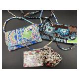 2 New Vera Bradley Wallets, Longaberger Note pad &