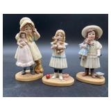 3 pc set Jan Hagara Vintage Collectible Figurines