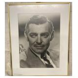 Vintage Framed Clark Gable Print