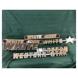 White and western star emblems