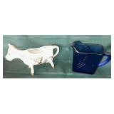 Hazel Atlas depression glass creamer or small