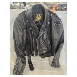 Black leather jacket made in Pakisan size 44