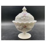 Vintage Westmoreland Milk Glass Covered Candy