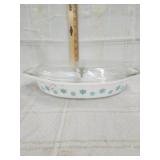 Vtg Pyrex divided Casserole dish& lid