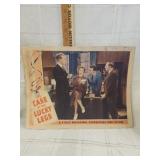 Vtg. Movie lobby card for film 1935 The Case of