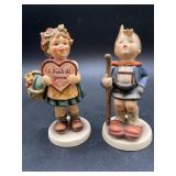 2 Hummel Figurines Boy/walking stick-girl w