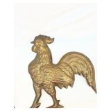 Vintage Copper Rooster Wall Hanging