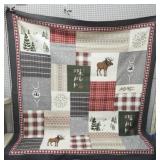Vtg Handmade Christmas quilt 7