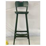 Vtg 39" tall green high rise chair