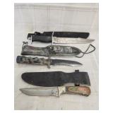 Frost cutlery Deer Skinner / Camo knife/ Vtg.