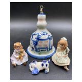 Vintage Ceramic Bell W/cow, Jan Hagara