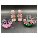 Fenton Rosaline Art Glass Praying Boy&Girl, Joe