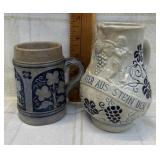 Vintage Wick Werke German Salt Glazed Stoneware