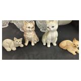 Bone China cat statues by gift craft and quarry